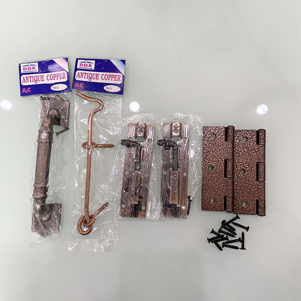 D.D.K ชุดอุปกรณ์หน้าต่าง จำนวน 6 ชิ้น รมดำ