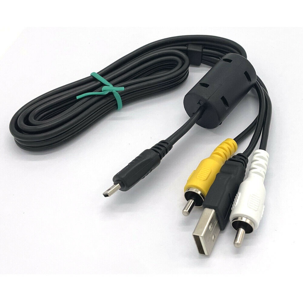 USB&AV TV CABLE For Sony DSC-W190 DSC-W310 DSC-W320 DSC-W330 DSC-W370 DSC-W520 DSC-W530 DSC-W550 DSC