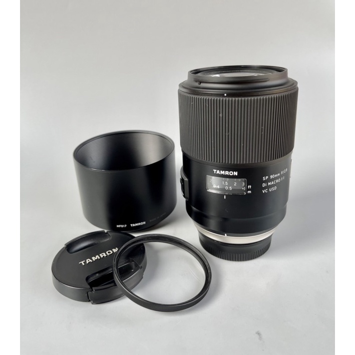Tamron Lens SP 90 mm.F2.8 Di Macro 1:1 VC USD For Nikon สภาพสวยเหมือนใหม่ไม่มีริ้วรอย ชิ้นเลนส์ใส ไม