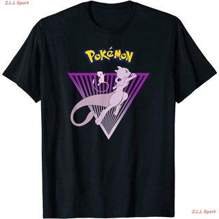 โปเกมอน พิคาชู เสื้อยืดพิมพ์ลายการ์ตูน Pokemon Gengar And Mewtwo T-Shirt เสื้อยืดชาย เสื้อยืดผู้หญิง เเฟชั่น เสื้อคอกลม