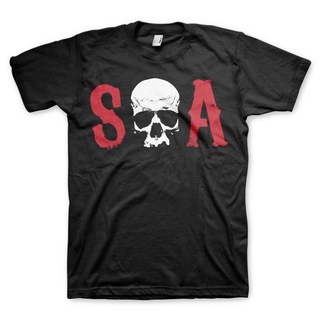 ถูกสุดๆ เสื้อยืดลําลอง ผ้าฝ้าย แขนสั้น คอกลม พิมพ์ลายหัวกะโหลก Sons Of Anarchy O A Skull hort สําหรับผู้ชาย E