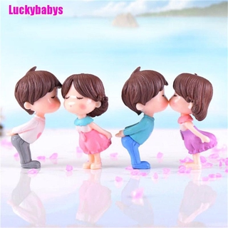 (Luckbabys) ตุ๊กตาคู่รัก สําหรับตกแต่งสวน 2 ชิ้น