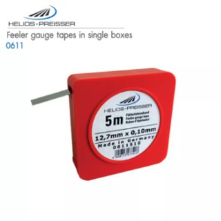 ฟิลเลอร์เกจแบบเส้นชนิดในเทปม้วน ขนาด 0.01 มิลิเมตร ยาว 5 เมตร (Helios Preisser Germay) , 0611 Feeler Gauge Tapes in sing