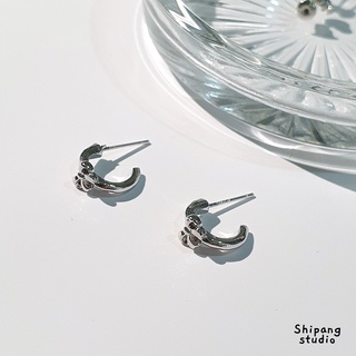 Silver bow earring ต่างหูเกาหลี ต่างหูแฟชั่น ต่างหูก้านเงินแท้ S925