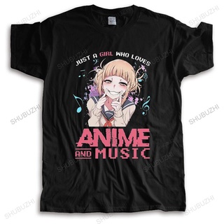 [S-5XL] เสื้อยืดแขนสั้น ผ้าฝ้าย พิมพ์ลายอนิเมะ Cool Just A Girl Who Loves Himiko Toga สําหรับผู้ชาย