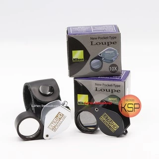 กล้องส่องพระ /ส่องเพชร Ni loupe XP 10x18mm +ซองหนัง มี 2สีให้เลือก สีดำสวยสด สีเงินแข็งแกร่งบึก บึน..สุดแจ่ม เลนส์แก้