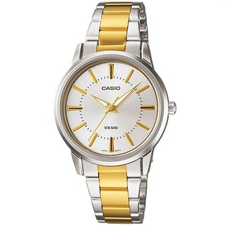 Casio Standard นาฬิกาข้อมือผู้หญิง สีเงิน/ทอง สายสเตนเลส รุ่น
LTP-1303SG-7AVDF