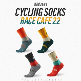 TITAN CYCLING SOCKS CAFE RACER 22 | ถุงเท้าปั่นจักรยาน