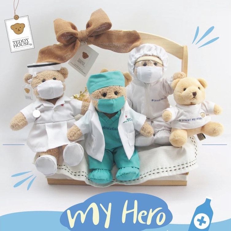 ตุ๊กตาหมี ใส่ชุดคุณหมอ พยาบาล และ PPE | Teddy House