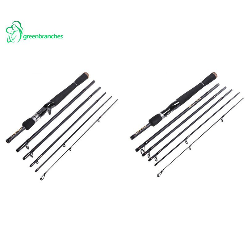 Carbon CastingSpinning Fishing Rod 4 Section 2.1 2.4 2.7 3.0m Travel rod -  o768z4uted - ThaiPick