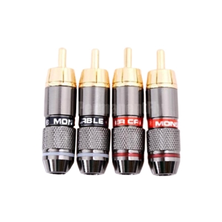 ขั้วต่อตัวผู้ RCA Male Connector Hi-Fi 4 ชิ้น