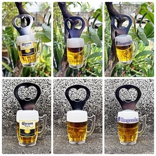 ที่้เปิดขวด ติดตู้เย็น รูปแก้วเบียร์ 3D ของตกแต่ง ของฝาก ของชำร่วย Bottle Opener Magnet พร้อมส่งทันที
