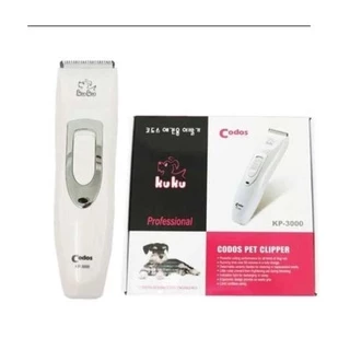 Codos KP-3000 ปัตตาเลี่ยนตัดขนสุนัข ขนแมว ขนสัตว์เลี้ยง ไร้สาย ควบคุมความยาวขนได้ 4 ชนิด ใบมีดสองชั้น