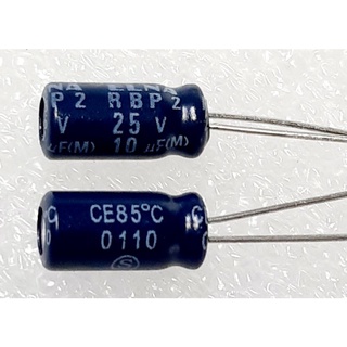 ตัวเก็บประจุ elna rbp2 10uf 25v bipolar ตัวเก็บประจุ คาปาซิเตอร์ ไม่มีขั้ว capacitor bp ไบโพลาร์