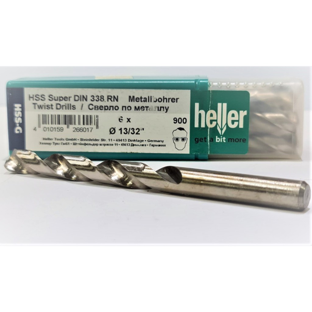 HELLER [แบ่งจำหน่าย] ดอกสว่าน เฮลเล่อ ขนาด 1/16"- 1/4" METAL DRILL BIT HIGH SPEED เยอรมันแท้ ดอกสว่า