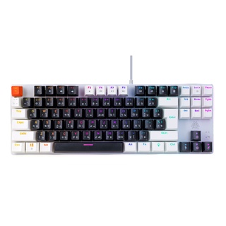 (คีย์บอร์ดเกมมิ่ง) Keyboard EGA LITE K104 TKL MINI RGB Mechanical Hot Swap Black รับประกันสินค้า 1 ปี