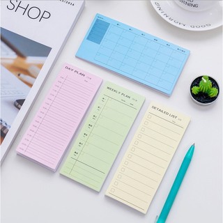 กระดาษโน๊ต กระดาษแพลนเนอร์ Weekly Planner มี 30 แผ่น