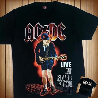 เสื้อยืดโอเวอร์ไซส์ส่งฟรี RockYeah &amp; HotRock T Shirt 3D เสื้อวง ACDC สกรีนคมชัดHD (ไซส์ยุโรป) เสื้อยืดดำ เสื้อวินเทจ90 เ