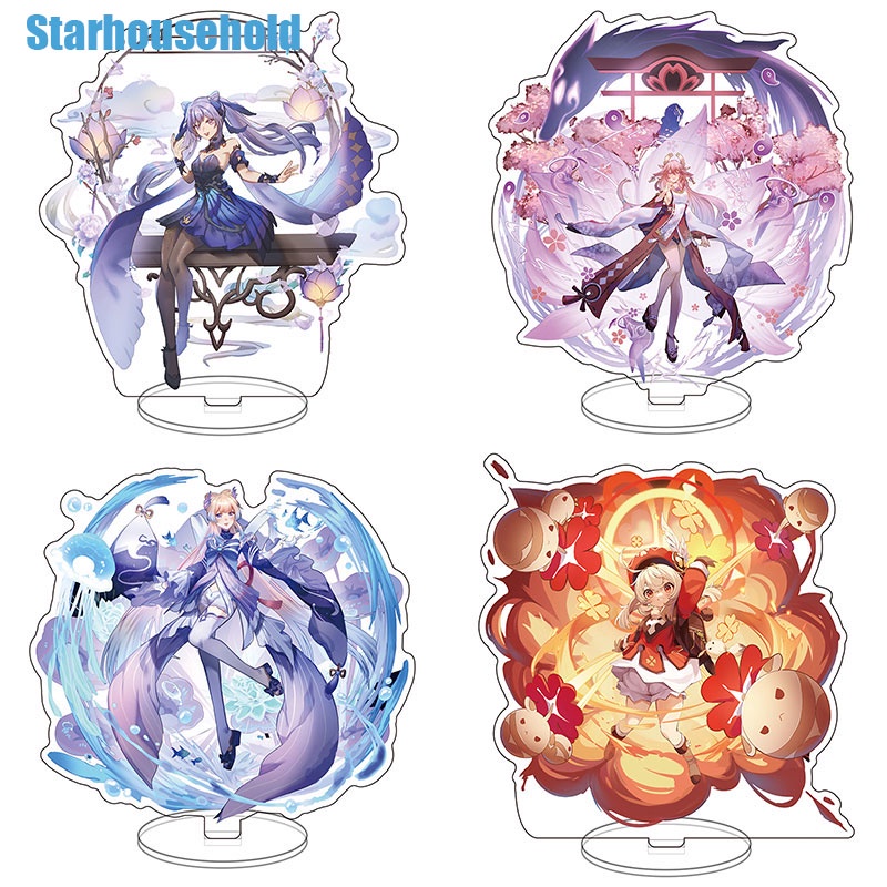 Genshin impact stand Genshin zhongli eula shenhe Genshin impact miko ganyu hutao ayaka ขาตั้งอะคริลิ