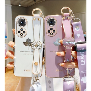 เคสโทรศัพท์มือถือ กันกระแทก พร้อมสายรัดข้อมือ แฟชั่นหรูหรา สําหรับ Huawei Nova 9 9se 7 7i 7se 3i 5t Pro