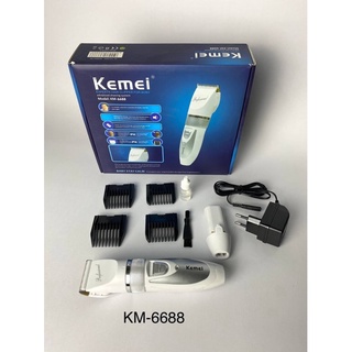 ((รุ่นใหม่ล่าสุด))kemei km-6688 ปัตตาเลี่ยน แบตตาเลี่ยน ตัดผม