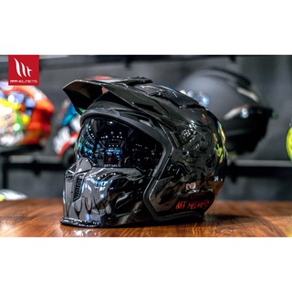 (แนะนำบวกเพิ่ม 1 Size) หมวกกันน็อค MT STREETFIGHTER SV รุ่น DARKNESS GLOSS GREY