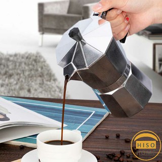 [A694] หม้ออลูมิเนียมเอสเพรสโซ่ หม้อต้มกาแฟแบบแรงดัน กาต้มกาแฟสด Aluminum espresso pot