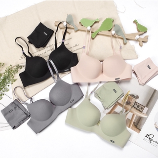 Alice พร้อมส่ง ถูกที่สุด !!Soft Bra  เสื้อในไร้ขอบ ไร้โครง ฟองนุ่มสุดๆ กางเกงต้องซื้อแยกค่ะ