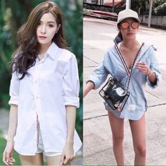 แถบแขนพร้อมส่ง เชิ้ต thome browne ทอมบราวน์