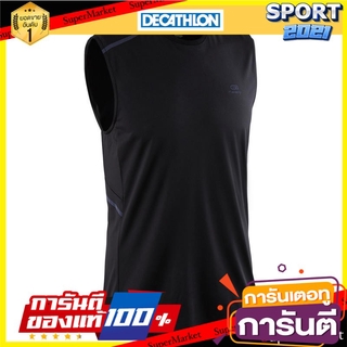 เสื้อกล้ามผู้ชายสำหรับใส่วิ่งรุ่น RUN DRY+ (สีดำ) Mens Running Tank - RUN DRY + - Black