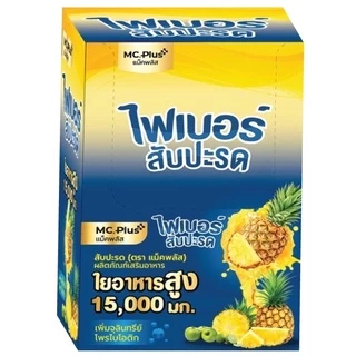 Mc.Plus Fiber/ Posh Medica Fiber พอช เมดิก้าแม็คพลัส ไฟเบอร์ มะนาว & สับปะรด & มะขาม ช่วยขับถ่าย แก้ท้องผูก 1กล่อง(6ซอง)