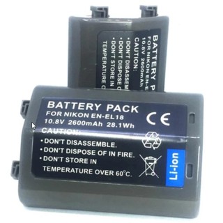 (แพ็คคู่ 2 ชิ้น) แบตเตอร์รี่กล้อง Nikon Camera Battery รุ่น EN-EL18