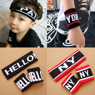 🌈(((พร้อมส่ง)))🌈ผ้าคาดผม+ปลอกแขน สไตล์เกาหลี  ผ้าคาดผมล้างหน…