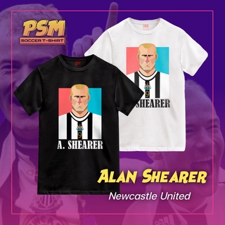 คอลูกเรือเสื้อยืดลายนักฟุตบอลสุดเท่! ลาย" Alan Shearer"S-5XL