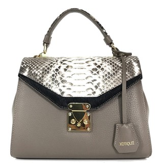 Xotique Milin Bag Taupe  หนัง Python