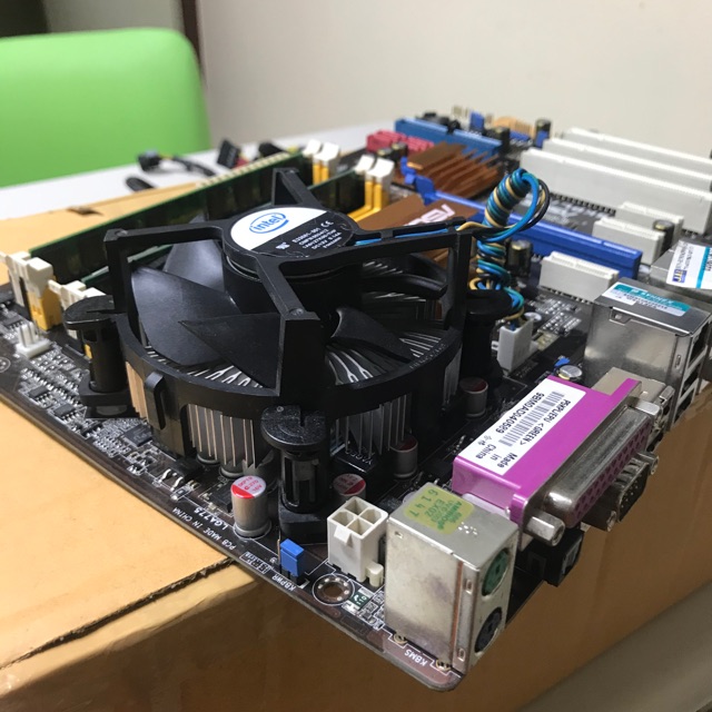 Sale!!!!!!!! เมมบอร์ด​ asus​ P5KPL/EPU 775​ Core​ 2​ DUO​ E7500 2.93g แรม​ ddr2/ 4g​ ใช้งานได้ปกติ