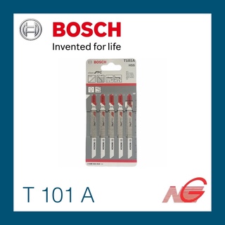 ใบเลื่อยจิ๊กซอ BOSCH T 101 A (5ใบ) สำหรับทำการตัดพลาสติกแบบตรงอย่างเรียบร้อย 2608631010