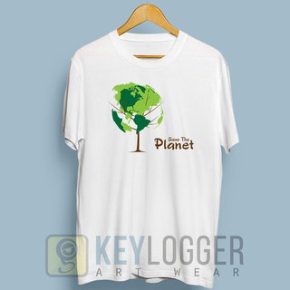 เสื้อยืด พิมพ์ลายดาวเคราะห์ธรรมชาติ Earth Save 08