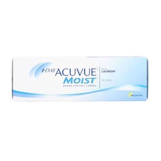 พร้อมส่ง💥1 DAY ACUVUE MOIST คอนแทคเลนส์รายวัน แอคคิววิว มอยซ์ (D-8.00  B.C 9.0)