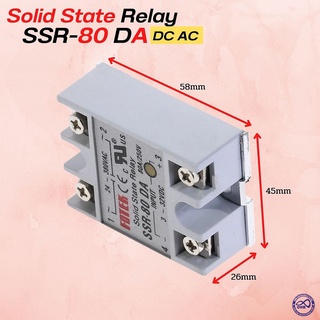 module Ssr-80DA/80A โซลิดสเตทรีเลย์ 3-32V เฟสเดียว switchอิเล็กทรอนิกส์