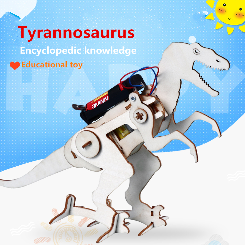 ของเล่นไดโนเสาร์อิเล็กทรอนิกส์ เพื่อการเรียนรู้วิทยาศาสตร์ สําหรับเด็ก DIY