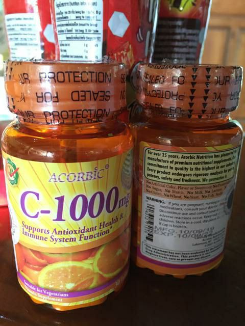 Review Of ว ตาม น Acorbic Vitamin C 1000 Mg ต านอน ม ลอ สระได ด เย ยม ผล ตภ ณฑ ท ด