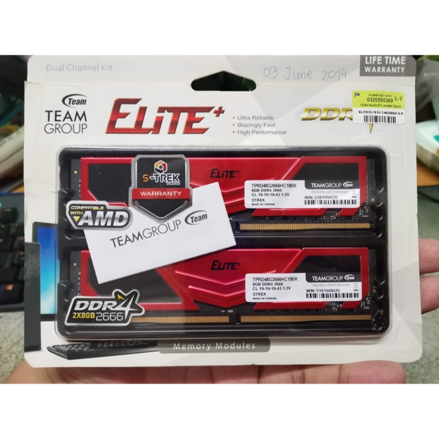 Ram 16 GB DDR4 Bus 2666