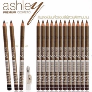 ดินสอเขียนคิ้วมีกบเหลา Ashley Premium Eyebrow Pencil waterproof ยกแพคโหล