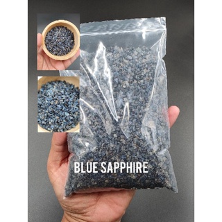 🌟 บลูแซฟไฟร์ ก้อนขนาดเล็ก ( Blue Sapphire )  / ถุงละ 1 กิโลกรัม ( Kg ) ราคาพิเศษ