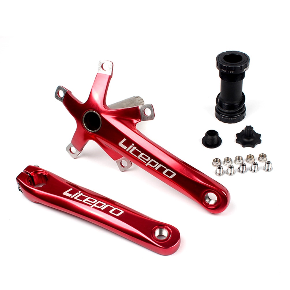 Litepro ชุดอะไหล่เพลาข้อเหวี่ยง อะลูมิเนียมอัลลอย 170 มม. 117 มม. สําหรับจักรยานพับได้ ราคา ถูกที่สุด ดีลบีเคเค แกลเลอรีภาพที่ 8