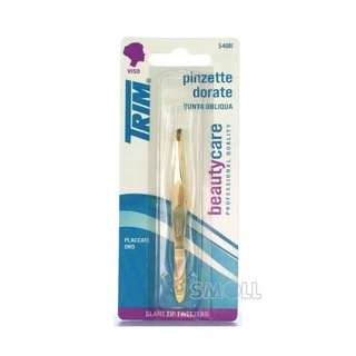 TRIM แหนบปากเฉียงสีทอง (5-40B) ที่ถอนขนคิ้ว รุ่นหัวเฉียง ของแท้แบรนด์อเมริกา