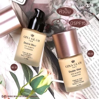 (🔥ของแท้/ส่งไว🔥)Gina Glam Double Wear รองพื้นเจ้าหญิง🌟 G45