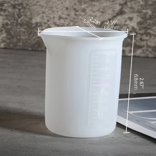 Flgo ถ้วยตวงซิลิโคน Diy สําหรับทําเครื่องประดับ 100 มล .