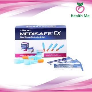 Terumo Medisafe ex แผ่นตรวจน้ำตาล และ เข็มเจาะ 30 ชุด